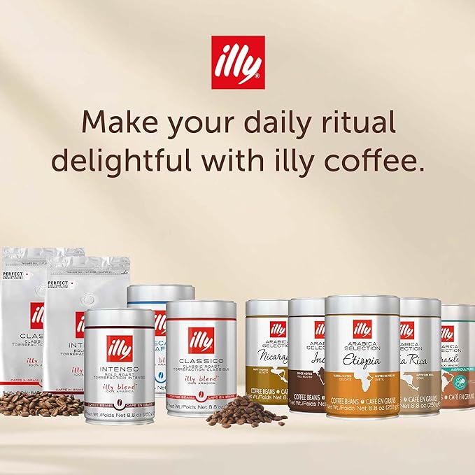 illy Whole Bean Coffee, India Single Origin Dark Roast, 100% Arabica, Premium - Image 8