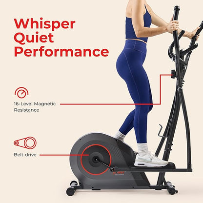 Sunny Health & Fitness Smart Upright Elliptical w/Pulse Sensor Built-in - Image 4