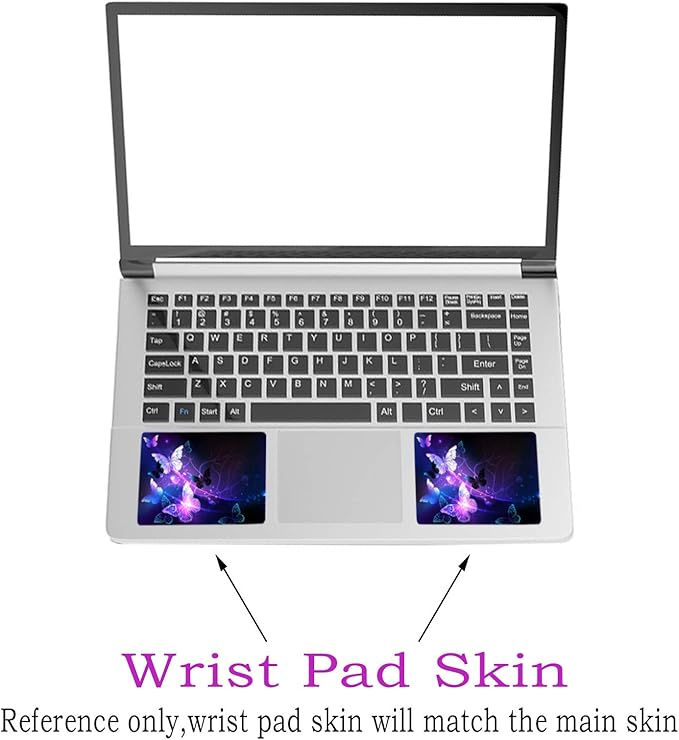Laptop Skin Sticker Decal, Decorative Waterproof Removable, Art Butterfly - Image 2