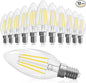 GvvooHome E12 Candelabra Bulb 40 watt Equivalent, E12 LED Bulb Dimmable by GvvooHome