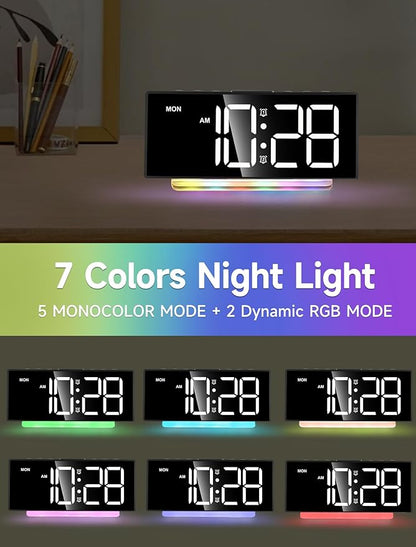 Cadmos Extra Loud Alarm Clock for Heavy Sleepers Adults, Rainbow Clock for - Image 3