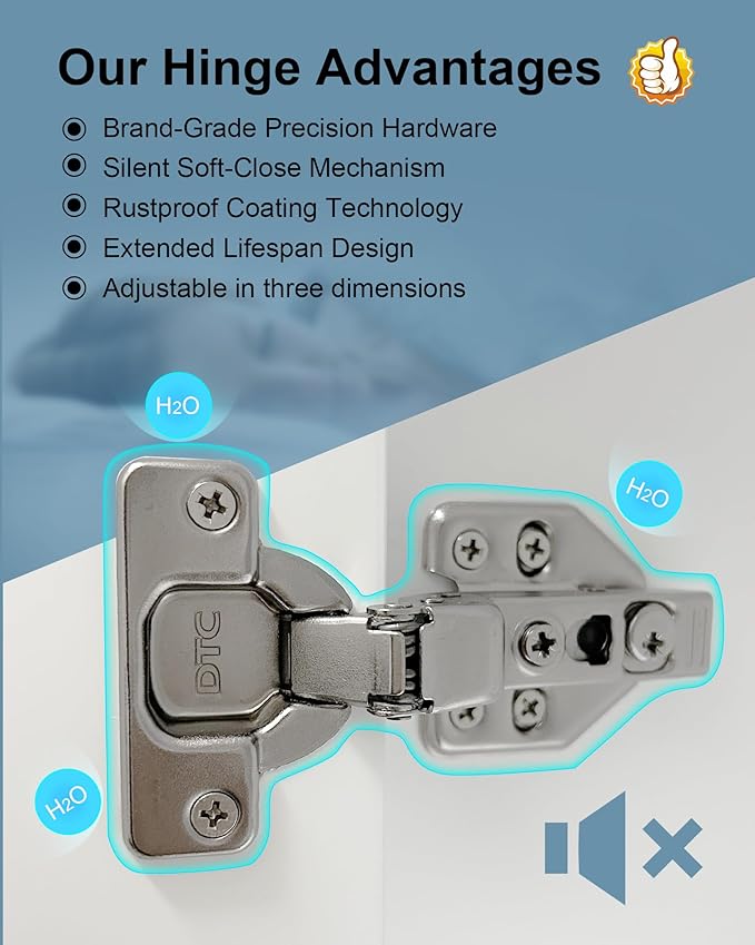 Bathroom Cabinet Wall Mount Buffering Hinge, Large Space Wooden Medicine Cabinet - Image 6