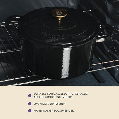 Crock Pot Artisan 7-Quart Round Cast Iron Dutch Oven - Image 5