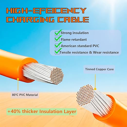 iHaospace XT60 to Solar Connector Cable 25FT/10FT/16.4FT 12AWG, XT60 Extension - Image 5