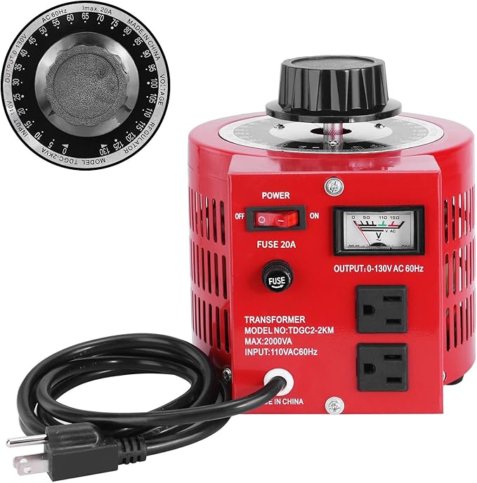 Beleeb 20Amp Variable Transformer Auto AC Voltage Regulator Power Supply by Beleeb