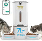 TYM Dual Automatic Cat Feeder for 2 Cats, 7L WiFi Cat Food Dispenser by TYM