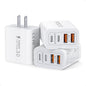 USB C Wall Charger, 40W Fast USB C Charger Block, 4-Port PD+QC Wall Plug Power by Dulums