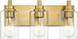METWET 3-Light Bathroom Light Fixtures, Brushed Gold Vanity Light by Metwet