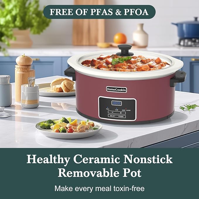 HOMECOOKIN 7-Quart Programmable Slow Cooker - Image 6