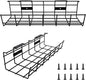 COYACOOL Under Desk Cable Management- 2 Pack Cord Organizer. Metal Wire Cable by Coyacool