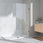 Shower Glass Door 28.5 * 78 Inch, Bathroom Frameless Fixed Shower Glass Panel by Unknown