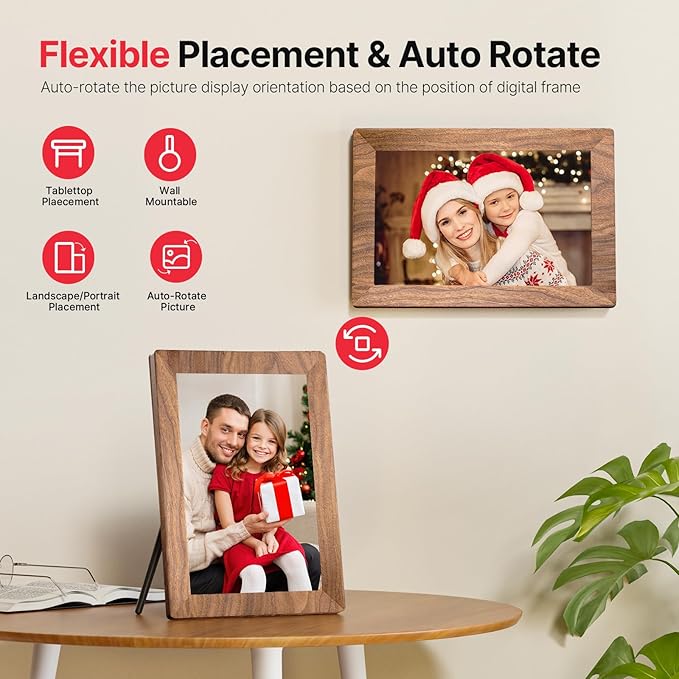 Frameo 10.1" Digital Picture Frame, Smart WiFi Digital Photo Frame - Image 6
