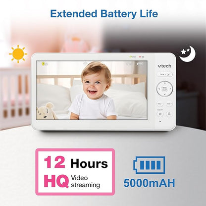 VTech Advanced HQ Max Twin 7" Digital Video 2-Cameras Baby Monitor - Image 6