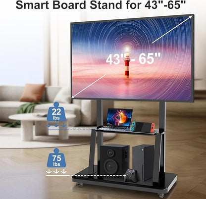 43-65" Height Adjustable Mobile Stand - Image 5