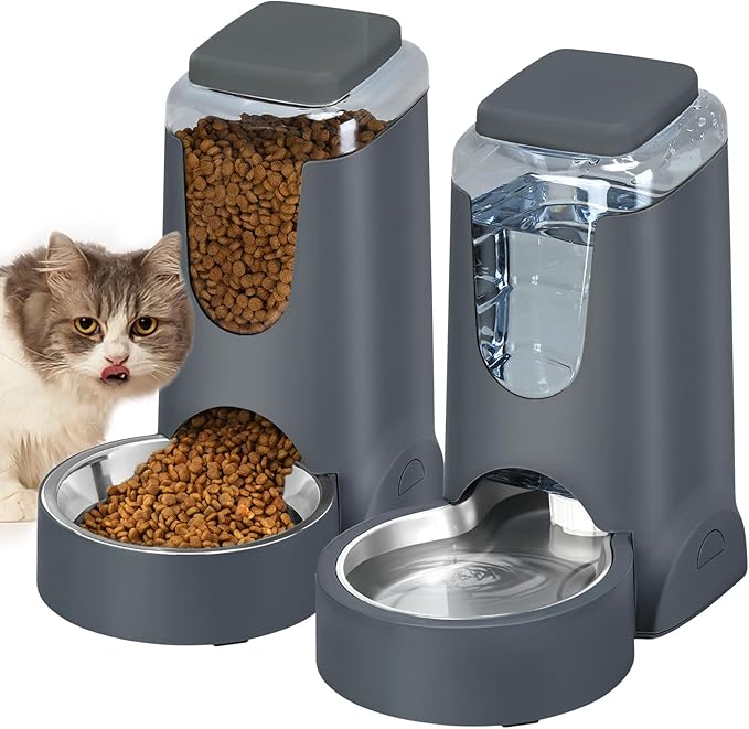 Automatic Cat Feeder and Water Dispenser by HWONMTEPETFEEDER