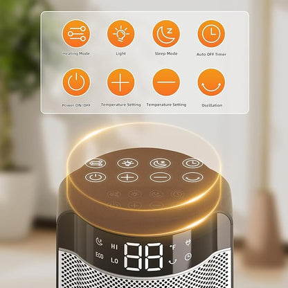 Space Heaters for Indoor Use Large Room, 70 ° Oscillation, Fast Heating Ceramic - Image 7