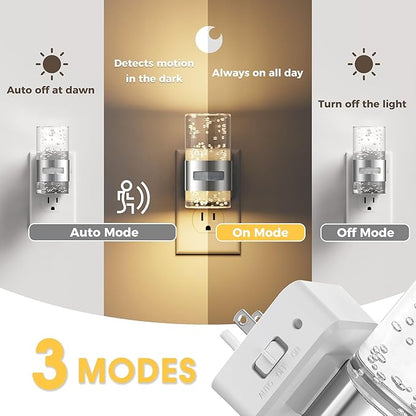 L LOHAS LED Motion Sensor Night Light, Dimmable Night Lights Plug into Wall - Image 2