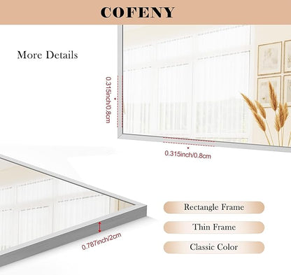 36x72inch Bathroom Mirror, Large Rectangular Wall Mirrors - Image 8