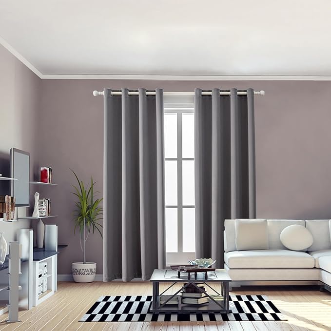 Anytime 100% Blackout Curtain 2 Panels Set, Thermal Insulated Window Drapes - Image 5