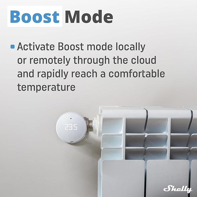 Shelly Blu TRV & Blu Gateway Gen3, Smart Thermostatic Radiator Valve, - Image 6