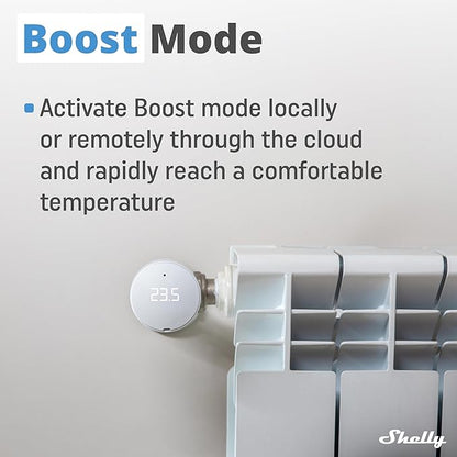 Shelly Blu TRV & Blu Gateway Gen3, Smart Thermostatic Radiator Valve, - Image 6