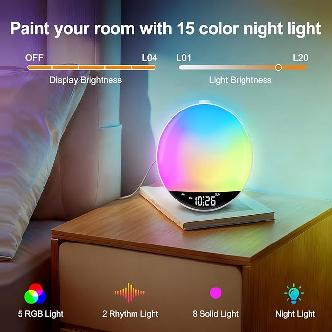 DreamSky Sunrise Alarm Clock Radio - Image 8