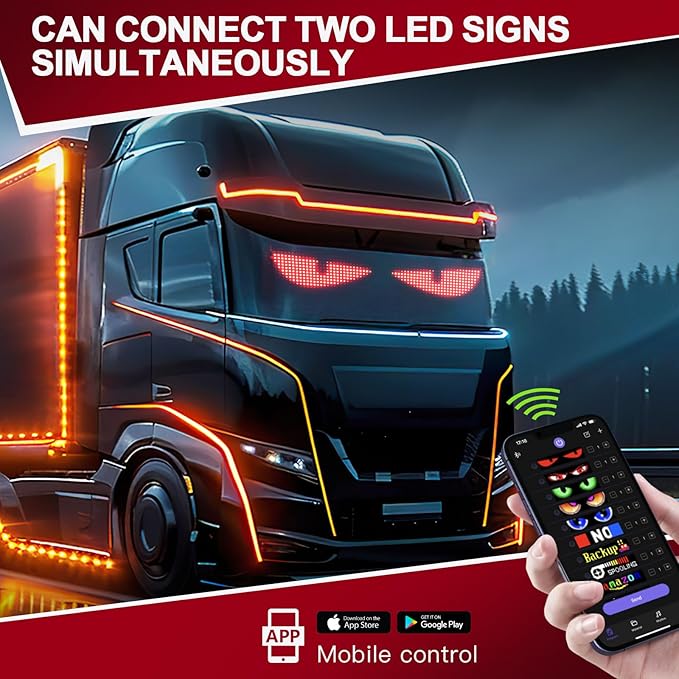 Rayhome Synchronize Multiple Devil Eyes Light, Programmable LED Display - Image 2