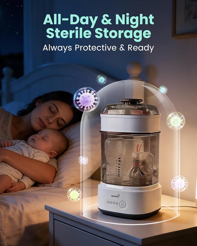 Bottle Sterilizer and Dryer, Compact Electric Steam Baby Bottle Sterilizer - Image 5