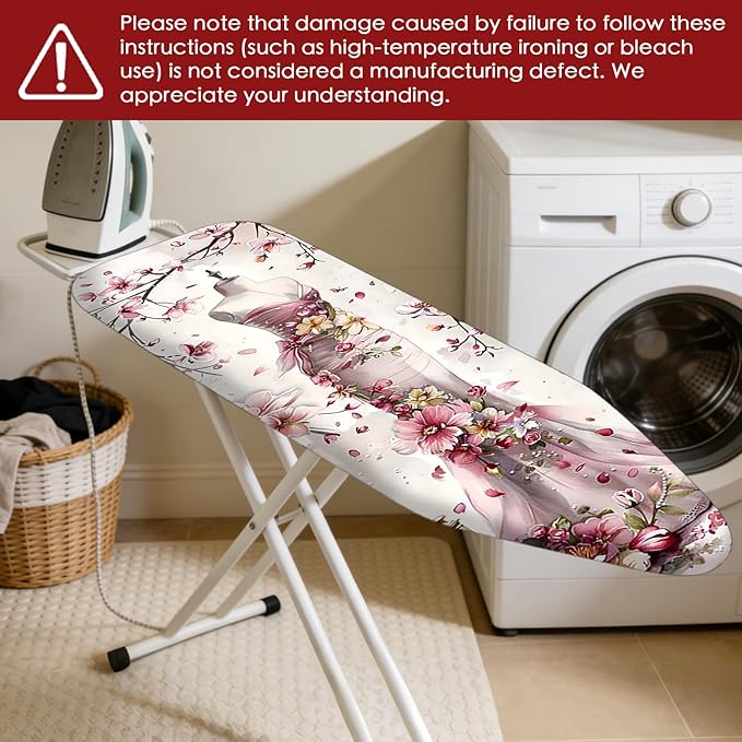 Nuxovilar Ironing Board Cover Needle Cotton 15x54 Inches | Ironing Board Cover - Image 7