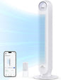 Dreo Tower Fan for Bedroom, 25ft/s Smart Standing Fans, 90° Oscillating Floor by DREO
