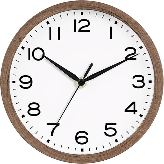 AKCISOT Wall Clock, Modern Small Wall Clocks Battery Operated 8 Inch, Silent by Akcisot