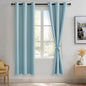 JIUZHEN Light Blue Blackout Curtains by JIUZHEN
