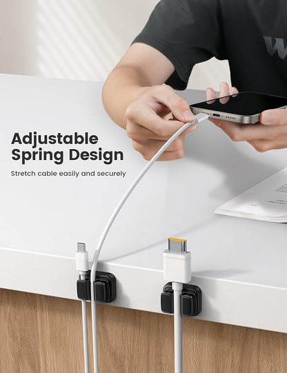 Lamicall 6Pack 3-in-1 Cord Spring Clip Holder - Image 3