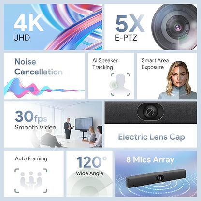 Yealink UVC40 E2 and Expansion Mic HD Video and Audio Conferencing System Bundle - Image 2
