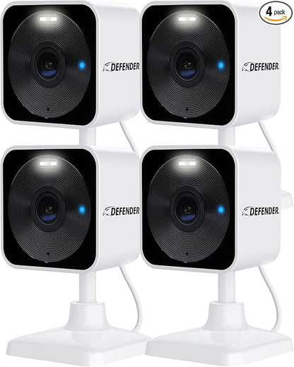 Defender GO 2K AI Powered WiFi Indoor/Outdoor Home, Baby Security Camera by Defender
