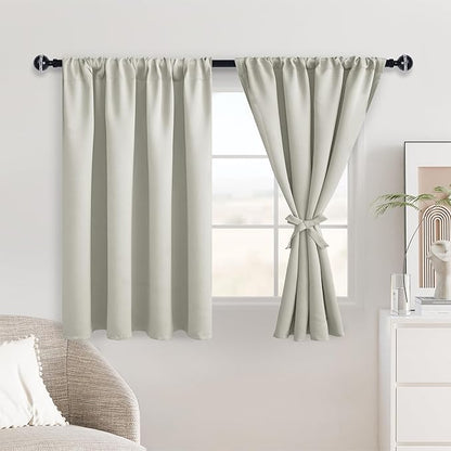 JIUZHEN Short Blackout Curtains by JIUZHEN