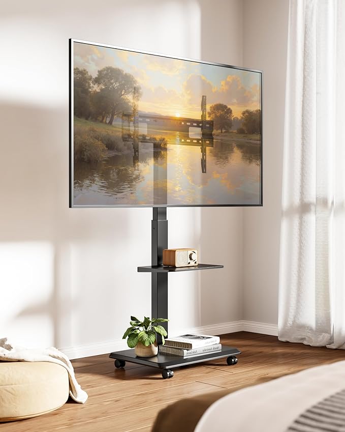 ECOTINY Steel Base Rolling TV Stand - Image 6