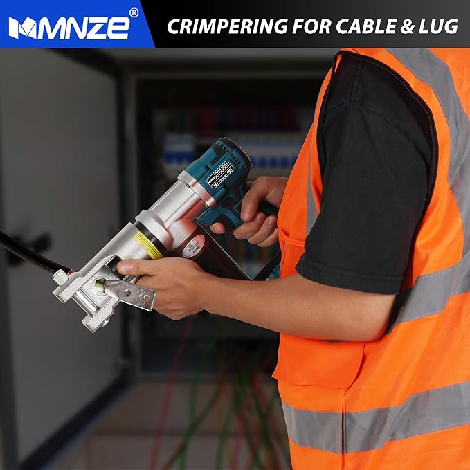 Electric Hydraulic Cable Lug Crimping Tool 8 AWG to 500 MCM Rechargeable - Image 6