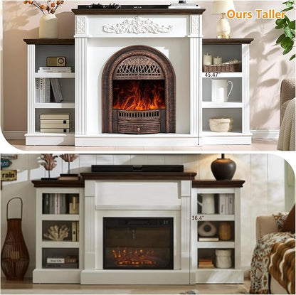 78" Birdcage-Style Electric Fireplace - Image 5