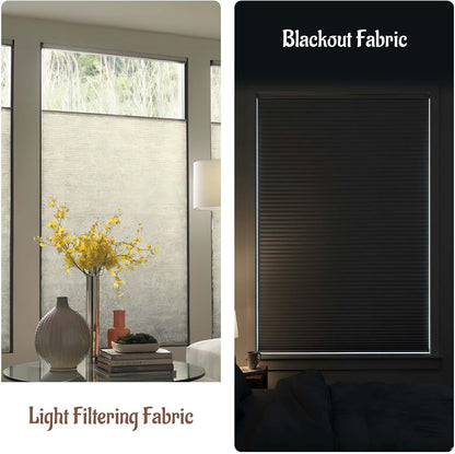 Custom Color-Matched 1.5" Top Down Bottom Up Cellular Shades for Indoor Windows & Doors, Cordless Privacy Top Down Bottom Up Cellular Shade, Insulated Honeycomb Blinds, Noise Reduced Honeycomb Blinds