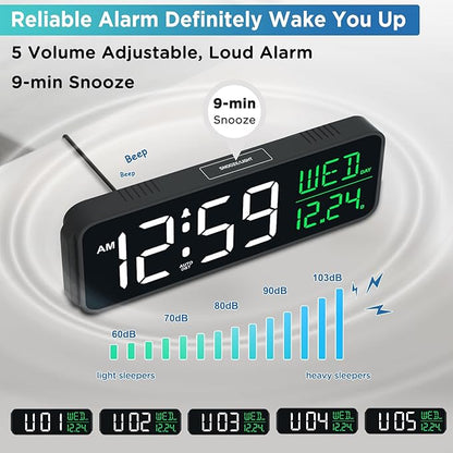 Peakeep Large Display Digital Alarm Clock - Image 4