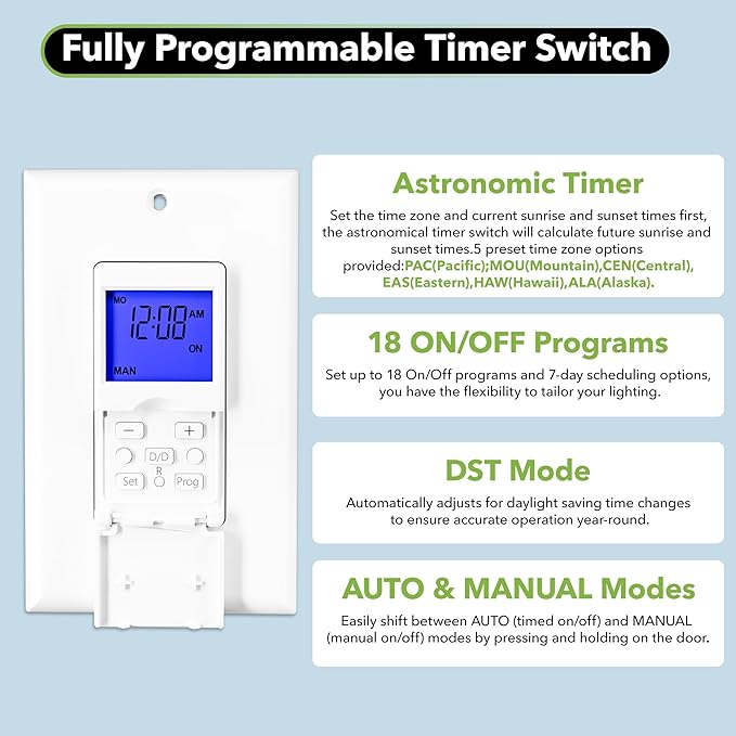 BN-LINK 7 Day Programmable Astronomical Timer Switch - Image 5