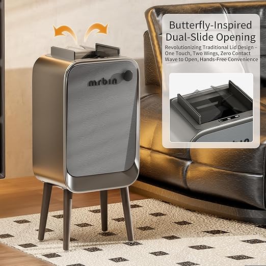 MRBIN Motion Sensor Trash Can Bathroom - Image 2