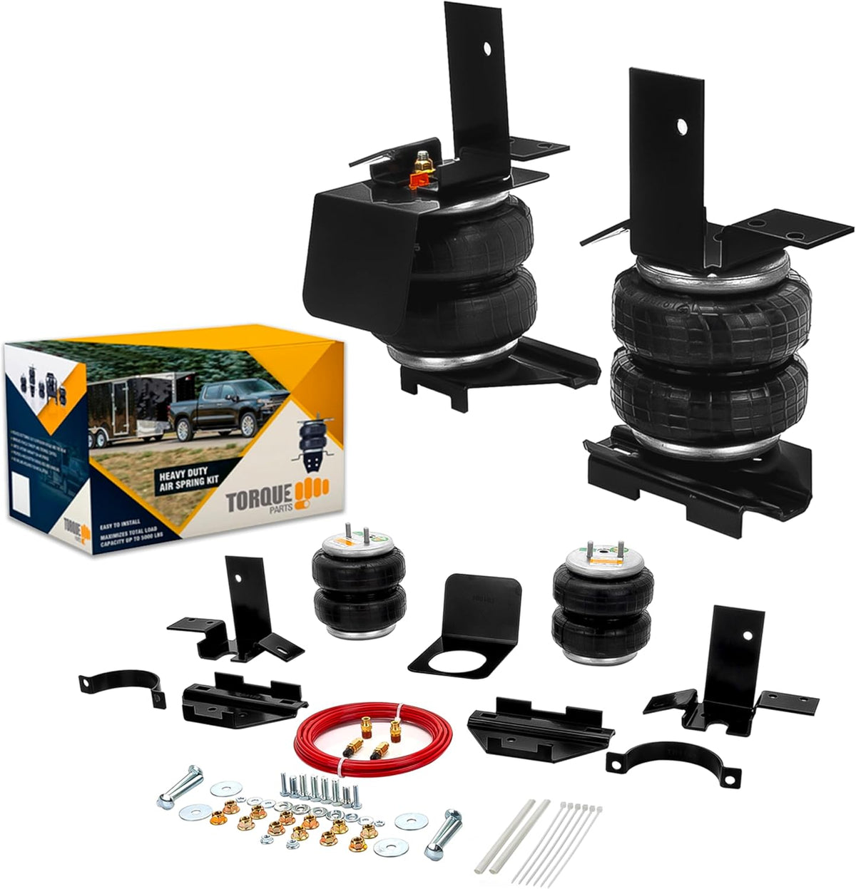 torque air suspension bag kit for 92-99 gmc shown in use