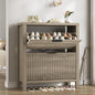 Shoe Cabinet Storage for Entryway, Fluted Shoe Cabinet by YomiluveDesign