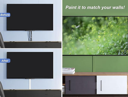ZhiYo TV Cord Hider for Wall Mounted TV 34in, Large Cord Cover Wall, PVC Cable - Image 5