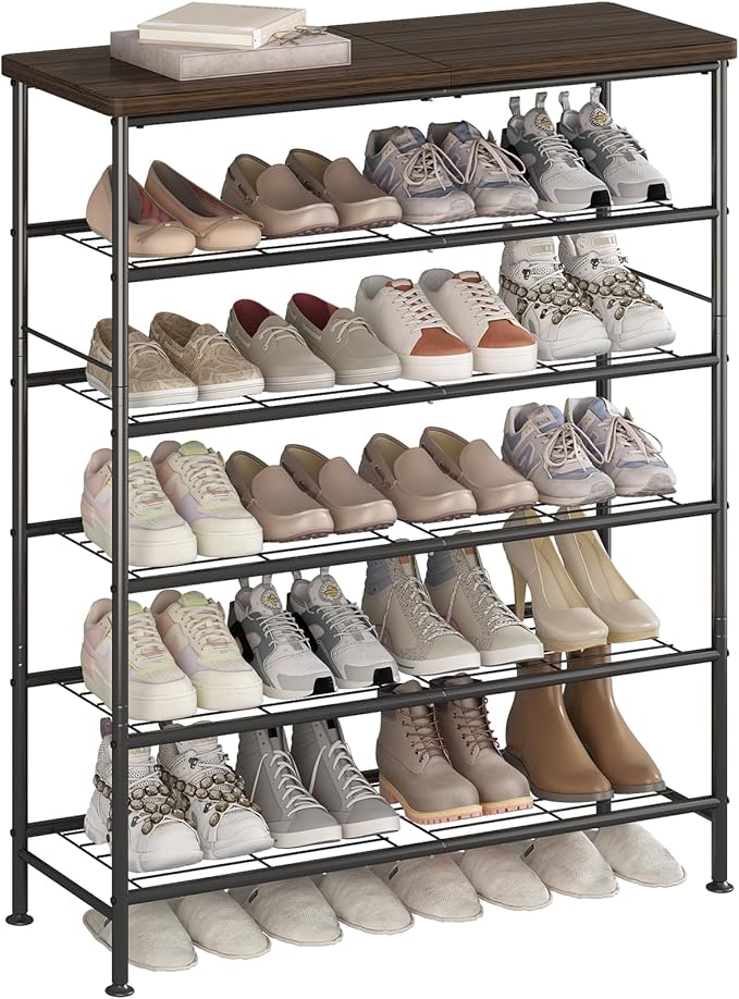 SUOERNUO Shoe Rack Organizer 6 Tier by MAKELIFESIMPLE