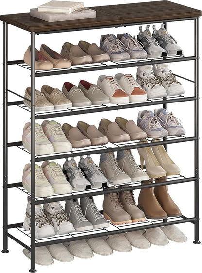 SUOERNUO Shoe Rack Organizer 6 Tier by MAKELIFESIMPLE