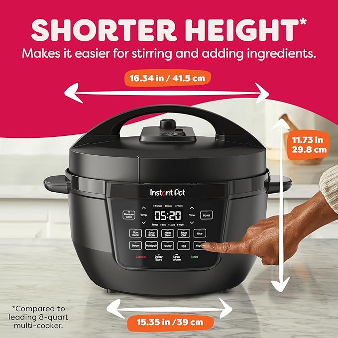 Instant Pot 7.5QT RIO Wide, 7-in-1 Electric Multi-Cooker, Pressure Cooker - Image 5