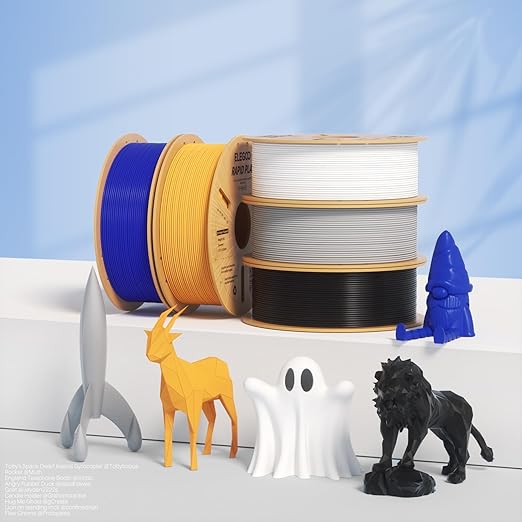 ELEGOO 250g Rapid PLA Plus Filament 1.75mm Bundle, 8 Colors PLA+ 3D Printer - Image 7